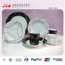 Neu Design Ceramic Dinner Set mit runden Teller Dishs Cups